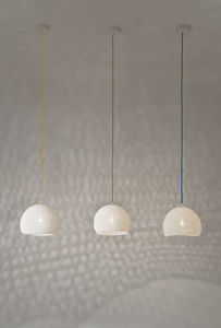pendant lamp / contemporary / fabric / resin