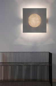 contemporary wall light / steel / in Nebulite® / halogen