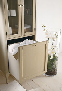 traditional display case / with legs / wooden