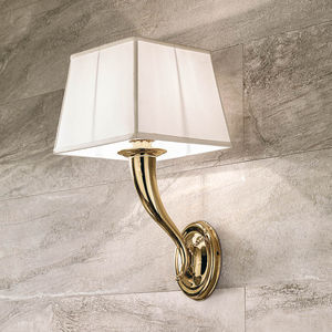 traditional wall light / for bathrooms / square / metal