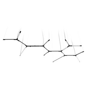 hanging light fixture / LED / tubular / aluminum