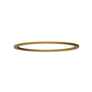 hanging light fixture / LED / round / lacquered aluminum