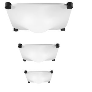 original design ceiling light / square / methacrylate / LED