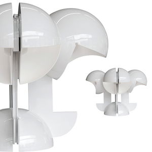 table lamp / original design / metal / by Gae Aulenti