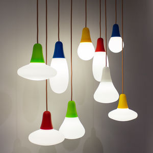 pendant lamp / contemporary / polyethylene / fluorescent