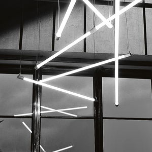 pendant lamp / original design / polycarbonate / fluorescent