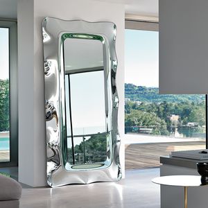 wall-mounted mirror / free-standing / contemporary / rectangular