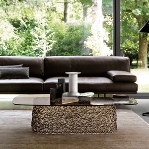 contemporary coffee table / glass / rectangular / square