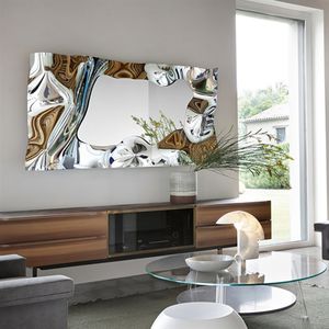 wall-mounted mirror / original design / metal