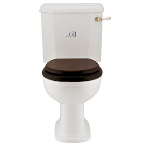 free-standing toilet / porcelain / with lever