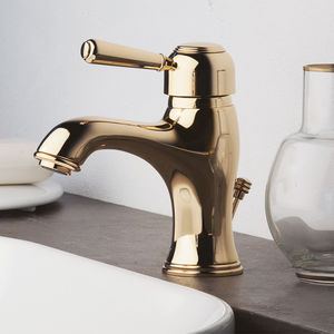 washbasin mixer tap / chromed metal / brass / copper