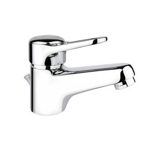 washbasin mixer tap / chromed metal / bathroom / 1-hole