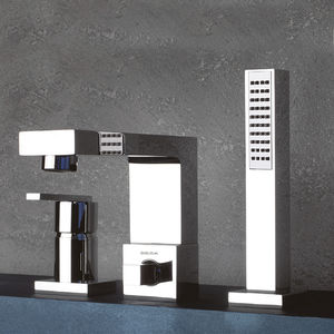 shower mixer tap / for bathtubs / chromed metal / bathroom