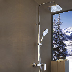 wall-mounted shower set / contemporary / with hand shower