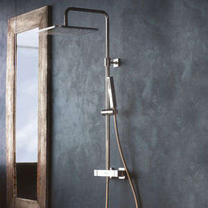 wall-mounted shower set / contemporary / with hand shower / thermostatic