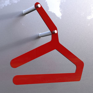 wall-mounted valet stand / contemporary / metal