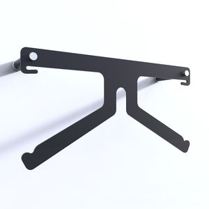 wall-mounted valet stand / contemporary / steel