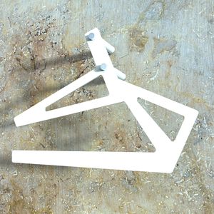 wall-mounted valet stand / contemporary / stainless steel / painted steel
