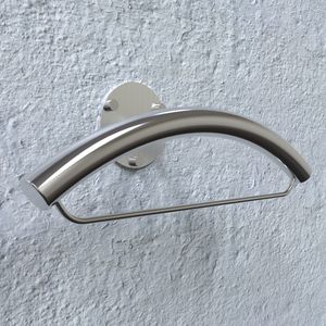 wall-mounted valet stand / contemporary / stainless steel