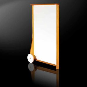 electric radiator / infrared / steel / wooden