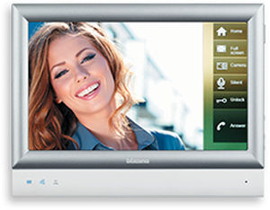 touch screen video door intercom / with color screen / hands-free / white