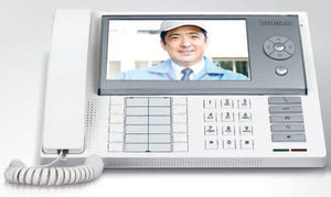 white video door intercom / touch screen / with color screen / hands-free