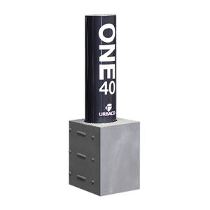 security bollard / steel / removable / luminous