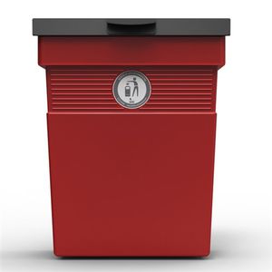 public trash can / steel / for dog excrement / contemporary