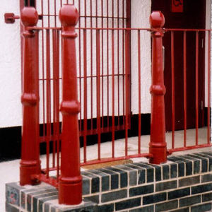 protective barrier / fixed / steel / for public spaces