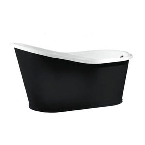 free-standing bathtub / oval / cast iron