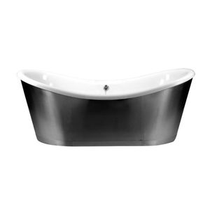 free-standing bathtub / oval / composite / zinc