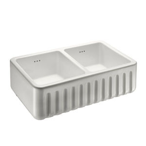 double kitchen sink / ceramic