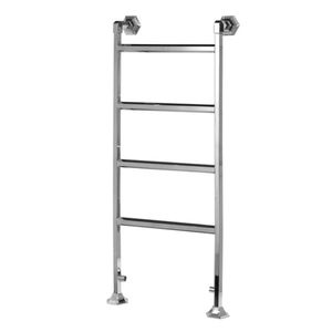 hot water towel radiator / metal / contemporary / vertical