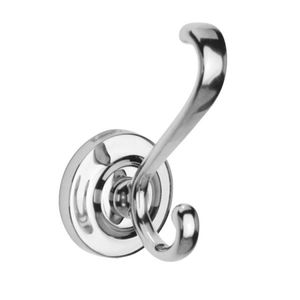 contemporary robe hook / stainless steel / single / bathroom