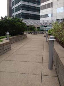 pedestal ashtray / aluminum / for outdoor use / for public spaces