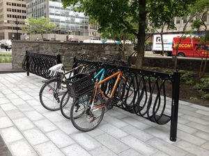 aluminum bike rack / for public spaces