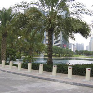 security bollard / steel / stainless steel / high-resistance