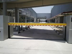 access control barrier / boom / metal / for public spaces