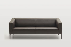 contemporary sofa / leather / fabric / commercial