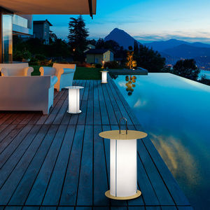 floor lamp / contemporary / metal / polyester