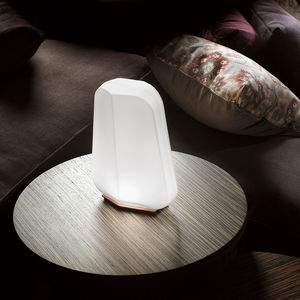 table lamp / contemporary / metal / Murano glass