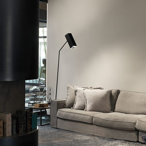 floor-standing lamp / contemporary / metal / fluorescent