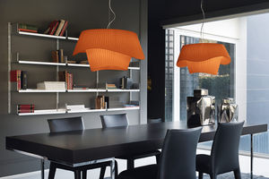 pendant lamp / contemporary / fabric / opal