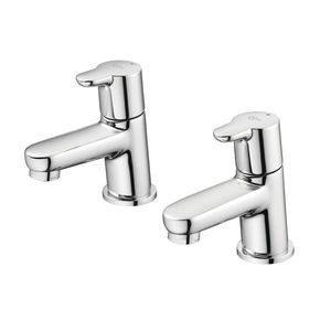 washbasin mixer tap / countertop / ceramic / bathroom