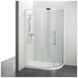 swing shower screen / corner / curved / glass