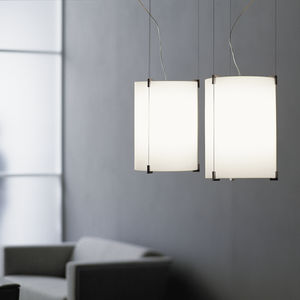 pendant lamp / contemporary / metal / blown glass