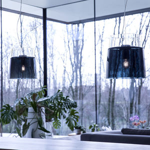 pendant lamp / contemporary / blown glass / white