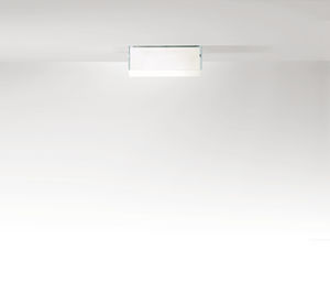 contemporary ceiling light / square / rectangular / glass