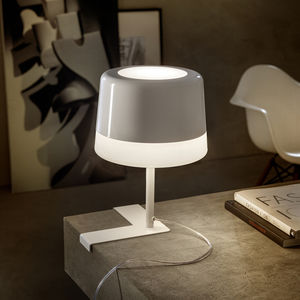 table lamp / contemporary / painted steel / polyethylene
