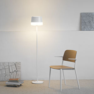 floor-standing lamp / contemporary / painted steel / polyethylene